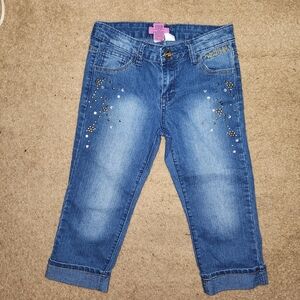 Y2k South Pole blue capri jeans for kids 
Vintage rare jeans